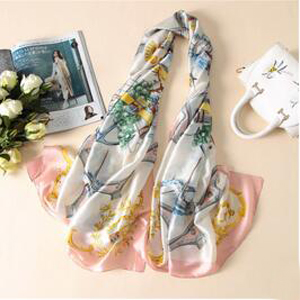 Fresh sailboat pattern print scarf wholesale