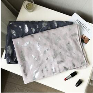 Gold female cotton linen scarf wholesale