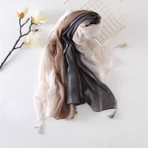 Gradient print vintage cotton scarf wholesale