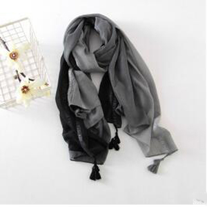 Gradient print vintage cotton scarf wholesale
