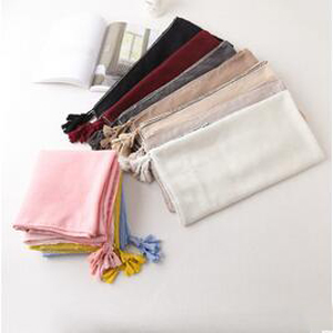 pure colour womens summer beach fresh silk scarf wholesale