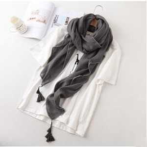 pure colour womens summer beach fresh silk scarf wholesale