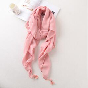 pure colour womens summer beach fresh silk scarf wholesale