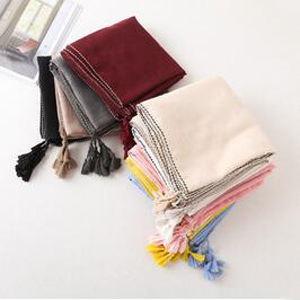 pure colour womens summer beach fresh silk scarf wholesale