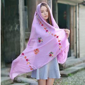 Cashew embroidered beach towel scarf wholesale