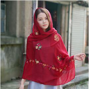 Cashew embroidered beach towel scarf wholesale