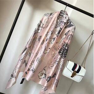 Printing shawl emulation silk scarf wholesale