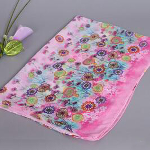 Ladies flowers chiffon silk scarves wholesale