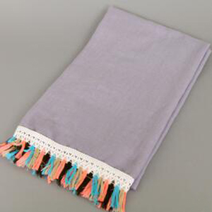 Colorful tassel cotton scarf wholesale