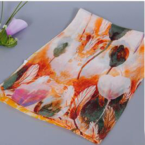 Womens tulip flowers chiffon silk scarves wholesale