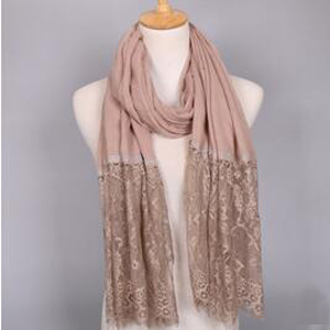 Lace cotton splicing female scarf wholesale