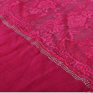 Lace cotton splicing female scarf wholesale