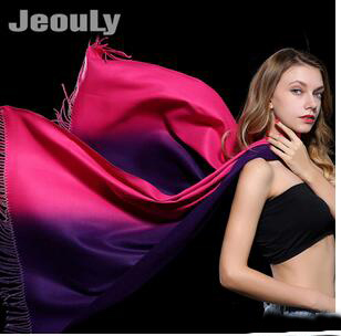 Woolen double color thermal scarf wholesale
