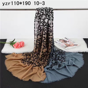 Irregular female patchwork pattern cashmere scarf wholesale