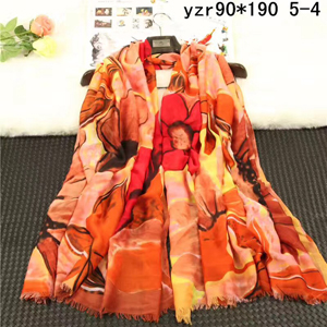 Dark floral lady cashmere scarf wholesale