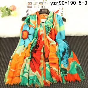 Dark floral lady cashmere scarf wholesale