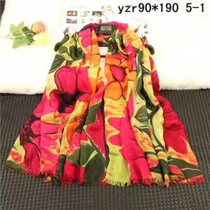 Dark floral lady cashmere scarf wholesale