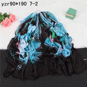 Decorative pattern female dark cashmere scarf wholesale