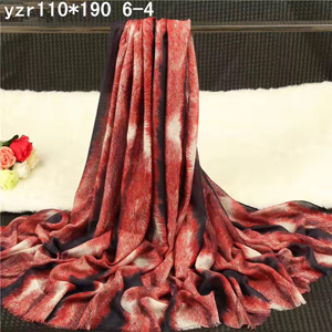 Flame-colored lady cashmere scarf wholesale