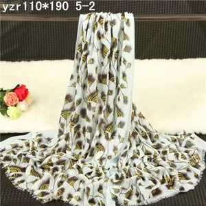 Flame-colored lady cashmere scarf wholesale