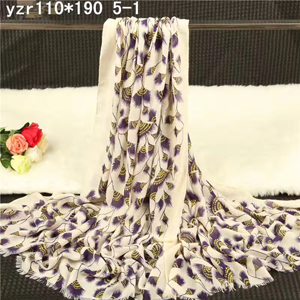 Flame-colored lady cashmere scarf wholesale