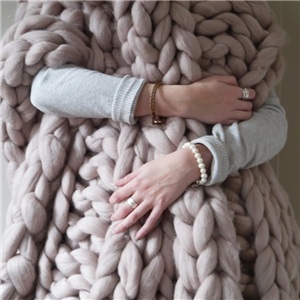 Wholesale coarse wool knit woven scarf