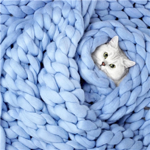 Wholesale coarse wool knit woven scarf