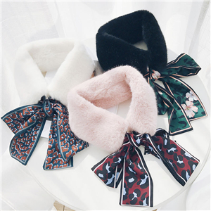 Wholesale leopard chiffon plush scarf