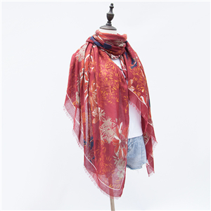 Wholesale fireworks pattern printed cotton scarf