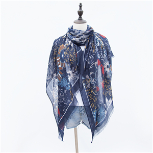 Wholesale fireworks pattern printed cotton scarf