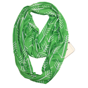 Wholesale arrow unlimited storage pocket zip scarf