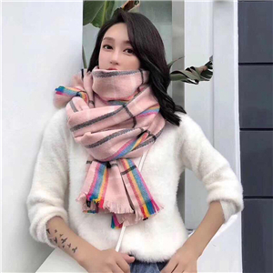 Wholesale color grid pattern double-sided contrast color cashmere scarf