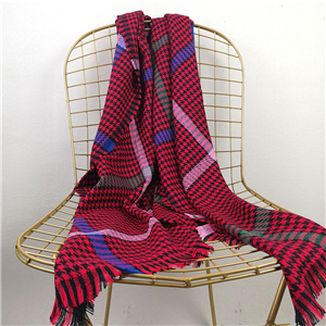 Wholesale color strips thousand bird plaid cashmere scarf