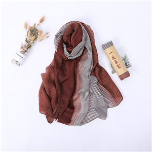 Wholesale plaid pattern cotton scarf