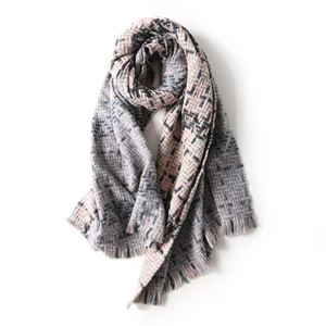 Colorful geometric pattern cashmere cheap scarf