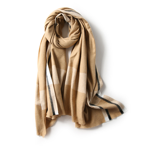Wool-blend plaid scarf cheap from China
