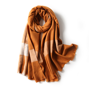 Wool-blend plaid scarf cheap from China