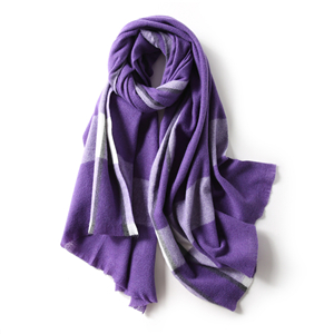 Wool-blend plaid scarf cheap from China