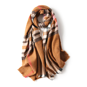 Cheap plaid cashmere scarf