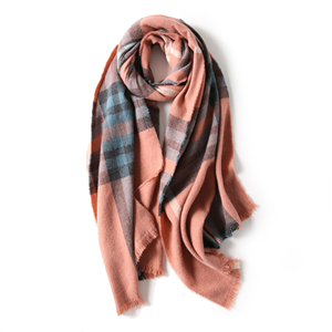 Cheap plaid cashmere scarf