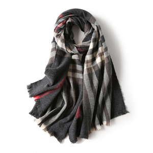 Cheap plaid cashmere scarf