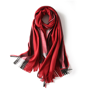 Wholesale plaid cashmere scarf