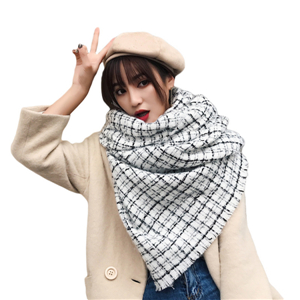 Wholesale cashmere plaid scarf
