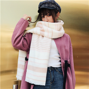 Wholesale striped tassel cashmere scarf