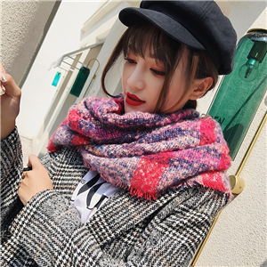 Wholesale striped plaid wool cashmere cheap scarf