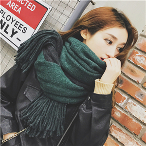 Wholesale gradient tassel cashmere scarf