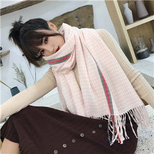 Wholesale cashmere thousand bird lattice tassel thickening scarf