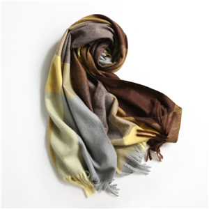 Colored plaid tassel cashmere wholesale scarf