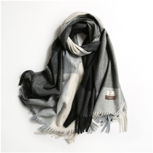 Colored plaid tassel cashmere wholesale scarf