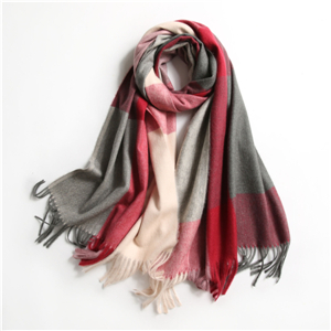 Colored plaid tassel cashmere wholesale scarf